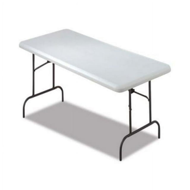 60 x 30 x 29 in. Blow Rectangular Molded Folding Table  Gray