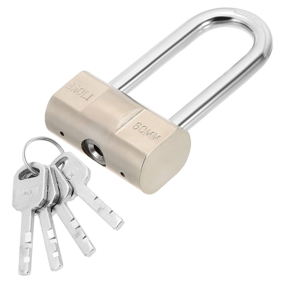 60 x 33 x 109mm Heavy Duty Lock Alloy Steel High Security Padlock with 4 Keys