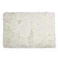 thumbnail image 1 of 60" x 36" Off White Rectangular Faux Fur - Area Rug, 1 of 2