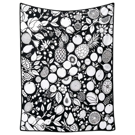 60 x 40 Inch Halloween DIY Coloring Blanket, Gothic Witch Hat Pumpkin Bat Washable Fleece Throw, Creative Art Craft Velvet Apparel Ornament for Porch Home Party Display