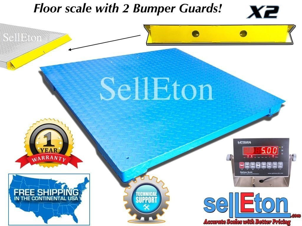 60 inch x 60 inch (5'x5') Floor Scale 5,000 lbs. x 1 lb. with Pit Frame | Pallet Size