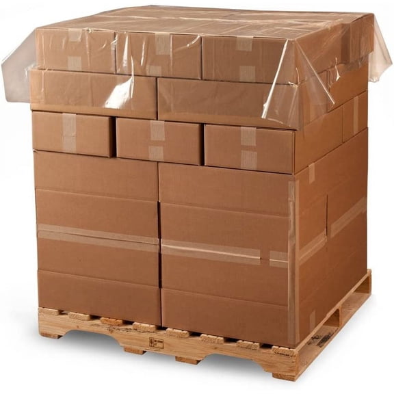 60" x 60" Clear Poly Sheeting / Pallet Top Sheets 2 mil (175 per Roll)
