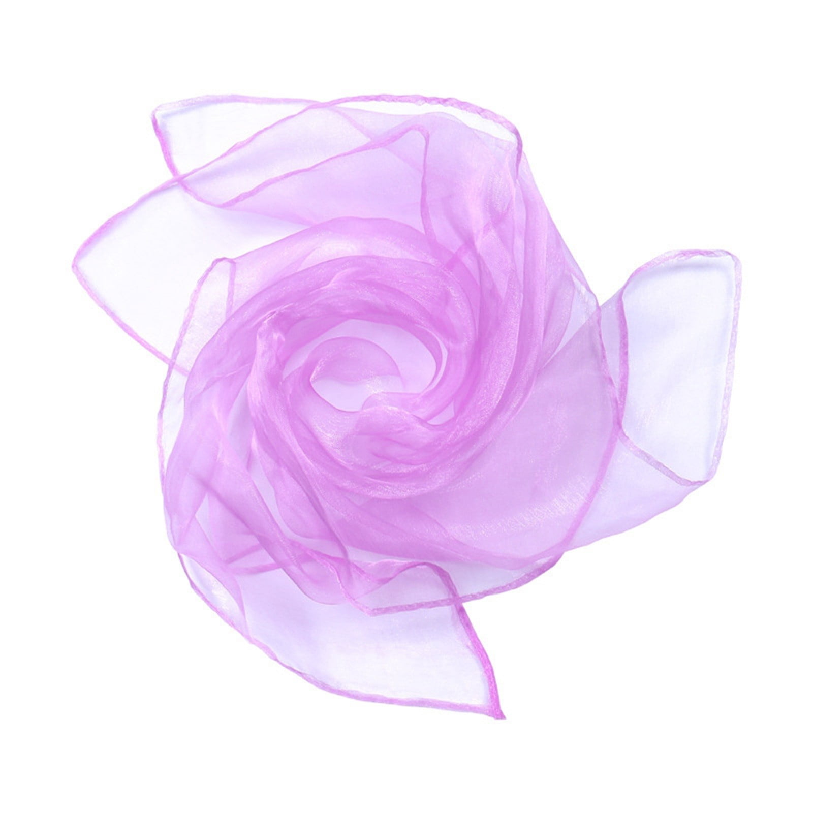 Nilon Scarf 60 x 60 cm Chiffon Nylon Square Scarf Lightweight Sheer Small Neck ...