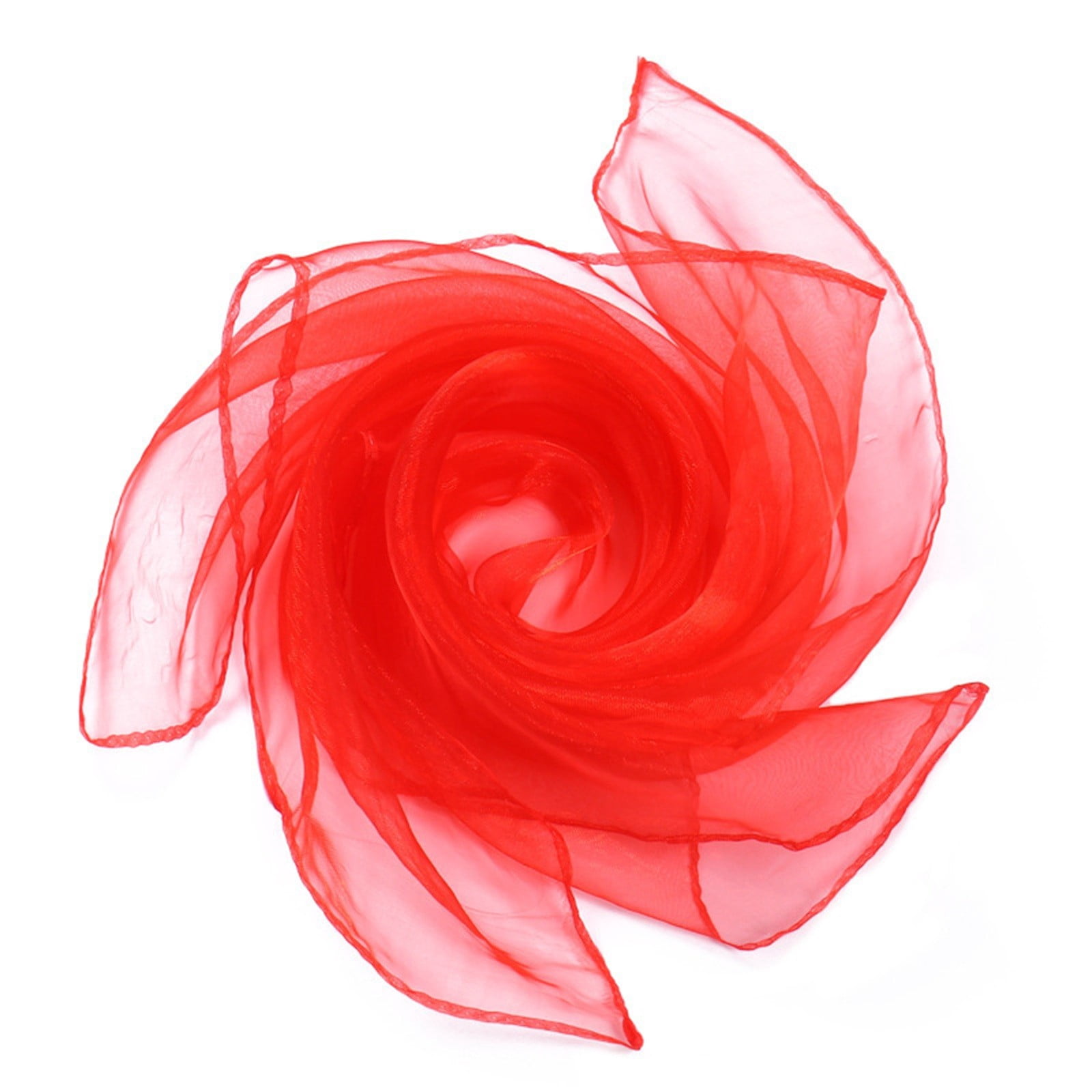 Nilon Scarf 60 x 60 cm Chiffon Nylon Square Scarf Lightweight Sheer Small Neck ...