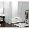 thumbnail image 1 of 60 x 60 in. Gannon Frameless Tub Door, Polished Chrome, 1 of 1