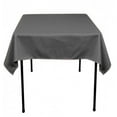 thumbnail image 1 of 60"x 60 inch Square Overlay Tablecloth 100% polyester Wholesale Wedding party", (Color: Charcoal Grey), 1 of 1