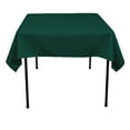 thumbnail image 1 of 60"x 60 inch Square Overlay Tablecloth 100% polyester Wholesale Wedding party", (Color: Hunter Green), 1 of 1