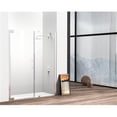 thumbnail image 1 of 60 x 72 in. Flynn Semi-Frameless Hinged Shower Door, Polished Chrome, 1 of 1