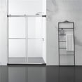 thumbnail image 1 of 60 x 76 in. Spezia Double Sliding Frameless Shower Door, Polished Chrome, 1 of 1