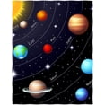 thumbnail image 1 of 60 x 80 Inch Solar System Pattern Super Soft Throw Blanket for Bed Sofa Lightweight Blanket Throw Size for Kids Adults All Season, 1 of 5