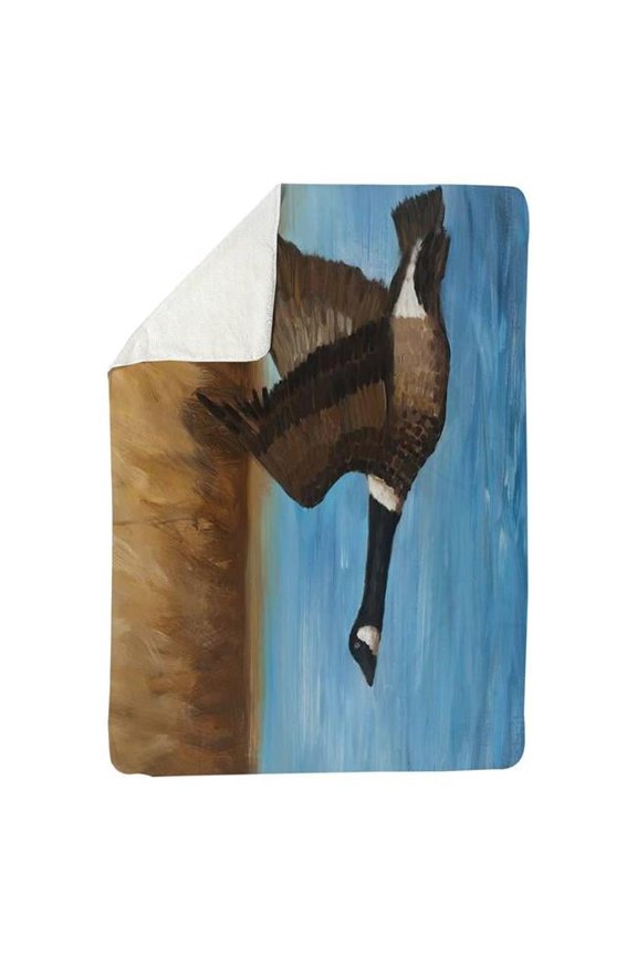 60 x 80 in. Canada Goose-Sherpa Fleece Blanket