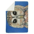 thumbnail image 1 of 60 x 80 in. Colorful Spotted Owl-Sherpa Fleece Blanket, 1 of 1