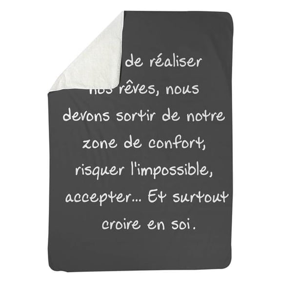 60 x 80 in. Make Our Dreams Come True-Sherpa Fleece Blanket