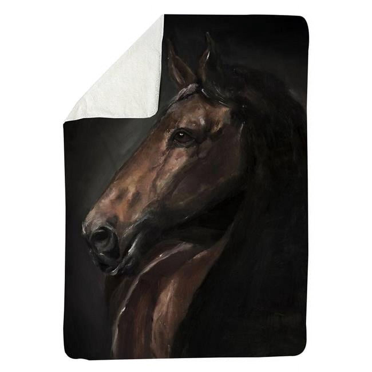 60 x 80 in. Spirit The HorseSherpa Fleece Blanket