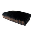 thumbnail image 1 of 60 x 84 in. Fancy Mink Handmade Luxury Throw - Light & Dark Brown, 1 of 1