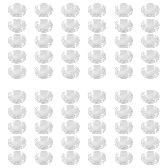60 x coin capsules box-Transparent