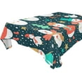 thumbnail image 1 of 60"x120" Christmas Snowman Tablecloth, Waterproof Washable Polyester Square Table Cover, Durable Tablecloth for Kitchen Dining Table Party Decor, 1 of 7