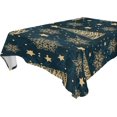 thumbnail image 1 of 60"x120" Christmas Tree Tablecloth, Waterproof Washable Polyester Square Table Cover, Durable Tablecloth for Kitchen Dining Table Party Decor, 1 of 7