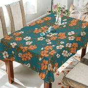 Peach Print Tablecloth