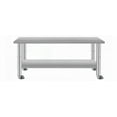 thumbnail image 1 of 60''x24'' Commercial Stainless Steel Work Table for Restaurant & Home with Under Shelf and Wheels, 1 of 8