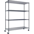 60"x24"x72" PRIME HEAVY DUTY Black 5Tier Wire Shelving NSF 3000 LBS