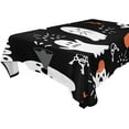 thumbnail image 1 of 60"x60" Halloween Ghost Tablecloth, Waterproof Washable Polyester Square Table Cover, Durable Tablecloth for Kitchen Dining Table Party Decor, 1 of 7