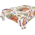 thumbnail image 1 of 60"x60" Halloween Pumpkin Tablecloth, Waterproof Washable Polyester Square Table Cover, Durable Tablecloth for Kitchen Dining Table Party Decor, 1 of 7