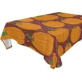 thumbnail image 1 of 60"x60" Thanksgiving Pumpkin Tablecloth, Waterproof Washable Polyester Square Table Cover, Durable Tablecloth for Kitchen Dining Table Party Decor, 1 of 7