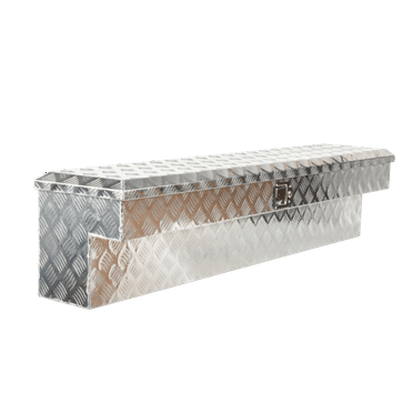 ‎60"x8"x14" Aluminum Side Tool Box for Truck Pickup Trailer Storage Bed Silver