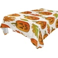 thumbnail image 1 of 60"x90" Halloween Pumpkin Tablecloth, Waterproof Washable Polyester Square Table Cover Durable Tablecloth for Kitchen Dining Table Party Decor, 1 of 7
