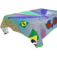 thumbnail image 1 of 60"x90" Mardi Gras Tablecloth, Waterproof Washable Polyester Square Table Cover Durable Tablecloth for Kitchen Dining Table Party Decor, 1 of 7