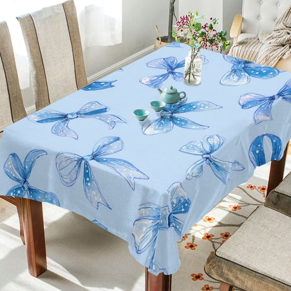 60"x90"Square Washable Wrinkle Resistant Heat Resistant Table Cloth