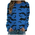 thumbnail image 1 of Up To 60% Off yoeyez Halloween Shirts for Women Cute Ghosted Graphic 3/4 Sleeve Tees Crew Neck T Shirts Casual Loose Tunic Shirt Vacation Outfits Festival Tops, 1 of 4