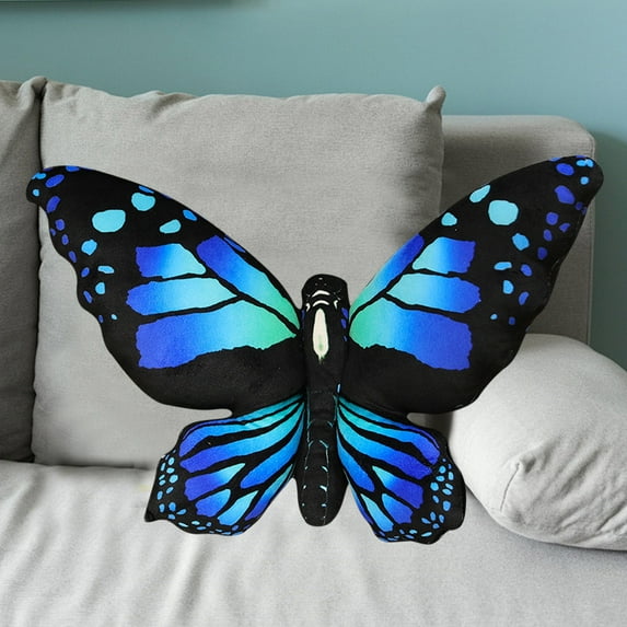 zdtodz Lifelike Butterfly Plush Large Insect Animals Body Pillow Stuffed Monarch Butterfly Plushie Cushion Decor Home Bed Living Room Car Chair Gift