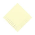 thumbnail image 1 of 600 -  (12 Pks of 50) 2 Ply Plain Solid Colors Beverage Cocktail Napkins Paper - Ivory, 1 of 1