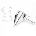 thumbnail image 1 of 600/1200ML Oil Bucket with Holder Stainless Steel Funnel Dispenser Cupcake Pancake Batter Octopus Ball Kitchen Baking Tool, 1 of 6