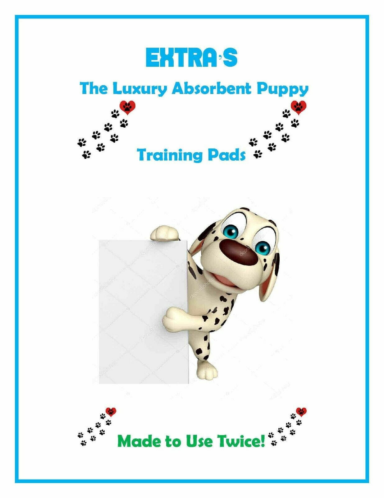 600-23x24" EXTRA'S the Absorbent 2x Use Puppy Dog Training Pee Piddle Pee Pads