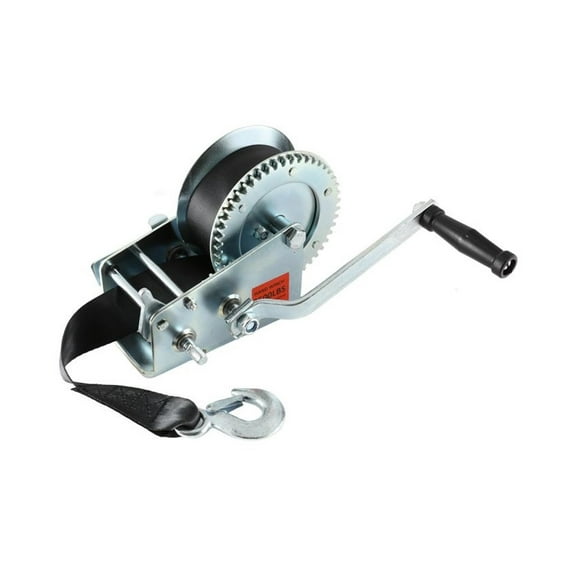 600/3500LB Hand Gear Winch Gear Reel With 7 Meters Black Webbing For Truck And Trailers Cars, Home Improvement, Cargo Handling ,Outstanding Load Capacity