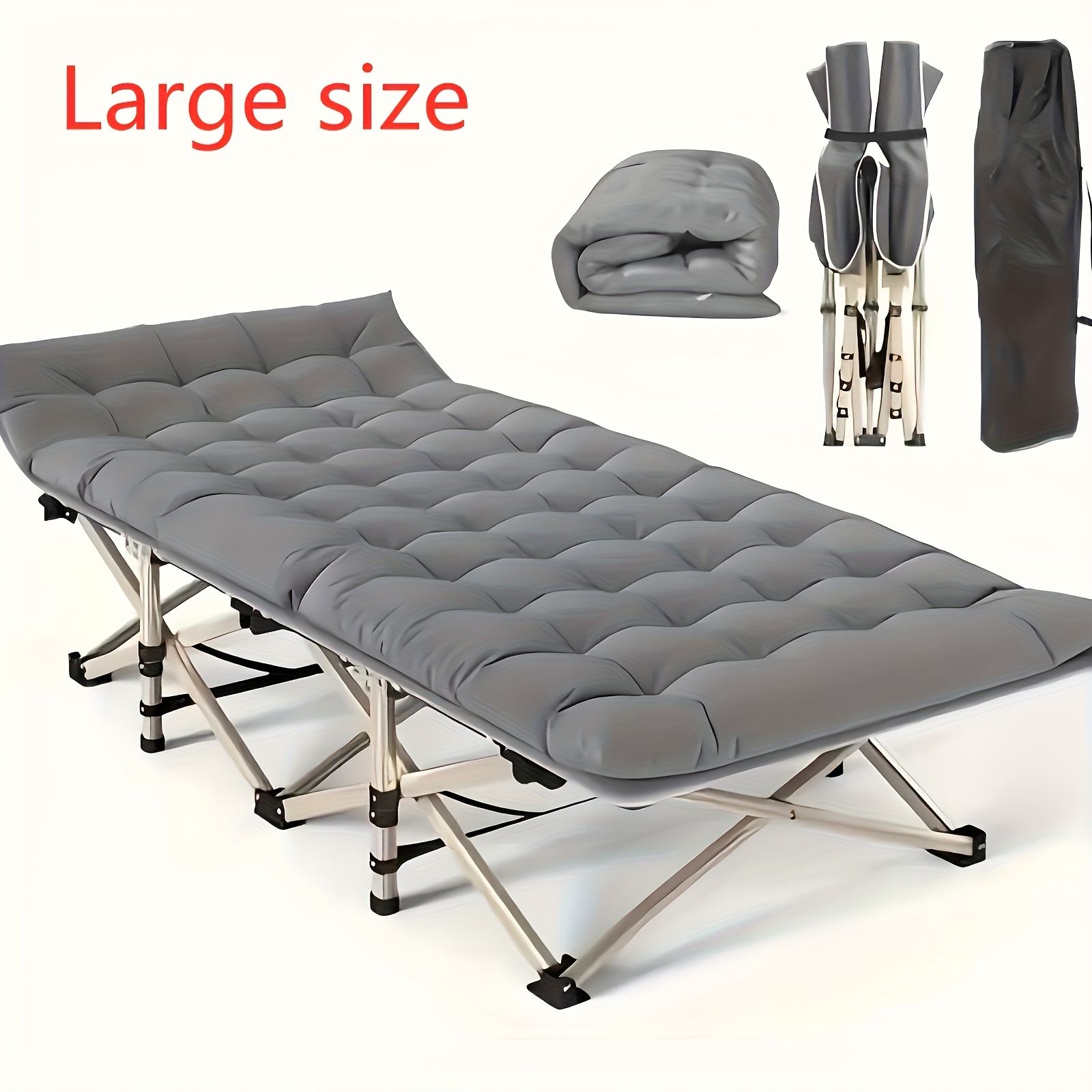 Lit De Camp Compact TOMOUNT – Ultralight Et Pliable – Pour Randonnée, Camping 1 Personne