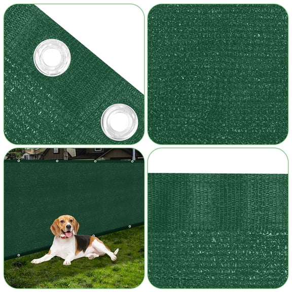 60072in Privacy Fence Screen, Heavy Duty Windproof Mesh Fence Cover with Grommets, Outdoor Balcony Patio Yard Chain Link Fence Privacy Shield