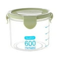 thumbnail image 1 of 600/800/1000ml Plastic Transparent Sealed Containers Kitchen Food Cereal Beans Nuts Storage Box for Daily Use in The Home [600ML-GREEN], 1 of 1