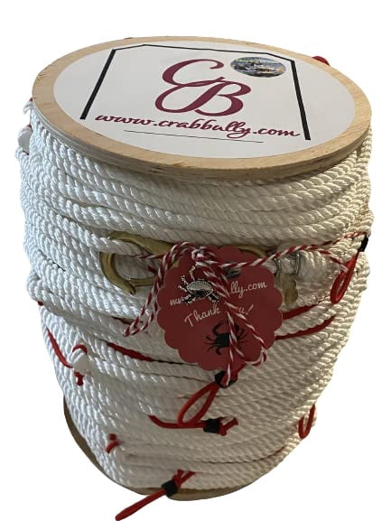 600 Foot Trotline - 1/8" Snood, 6' Spacing, 3-Strand Medium Lay Nylon For Crabbing 8 thumbnail image