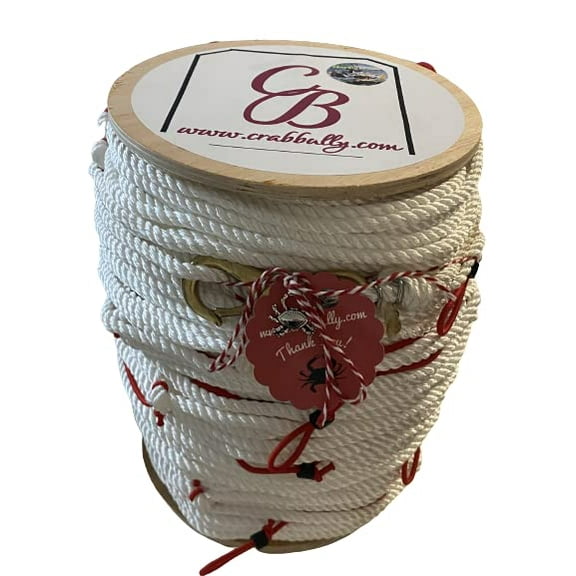 600' Barber Pole 1/4" 3 Strand Medium-Soft Lay Nylon Snood Trotline (FREE SHIPPING)