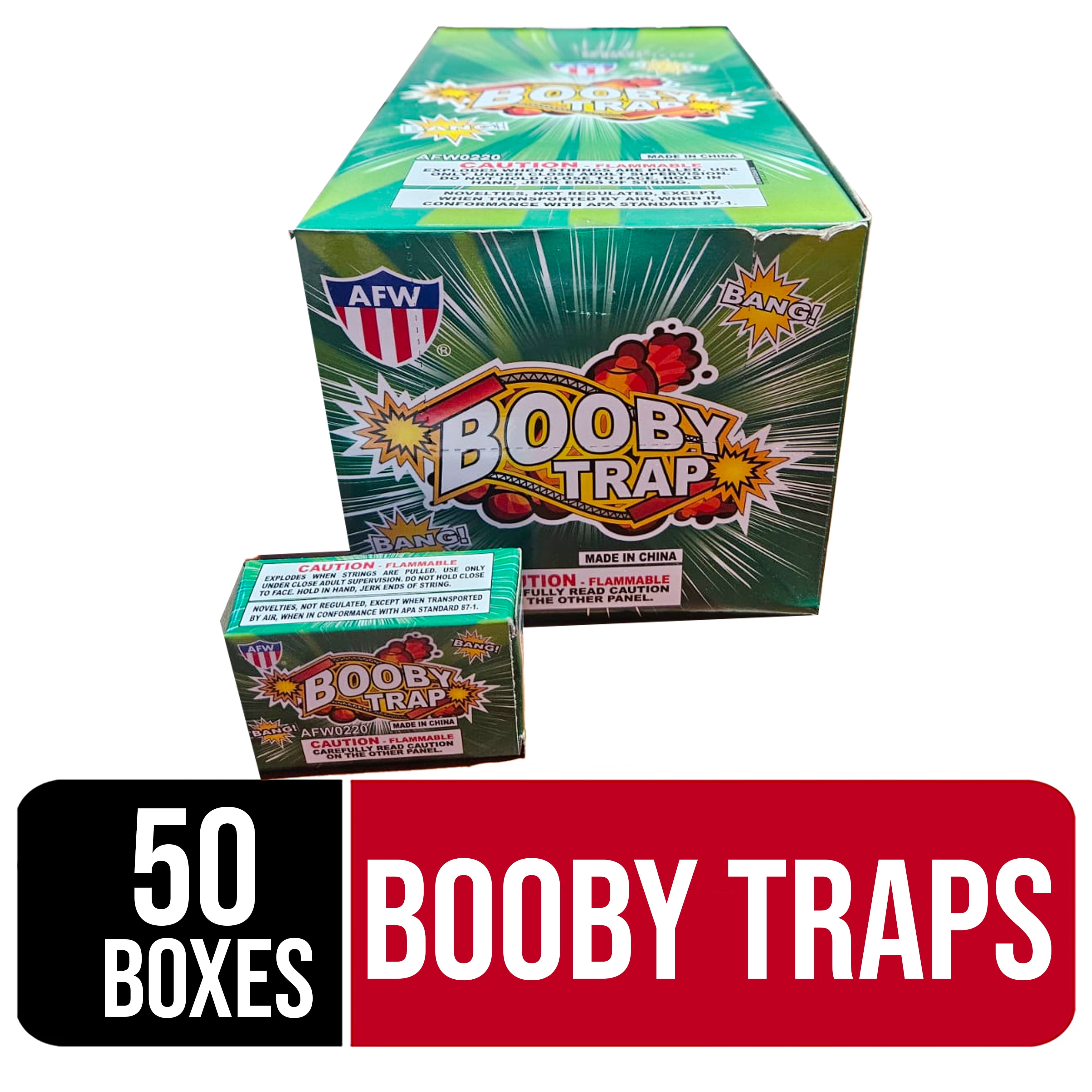 600 Booby Trap Pull String Snaps (50 Boxes of 12)