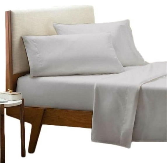 600 COUNT { HOME DECOR SOLID COLORS } Fast Delievery - Full Size - Solid Colors { Silver } with Deep Pocket 18" Inches