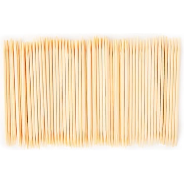 600 Count Bamboo Toothpicks - Double-Pointed Wooden Toothpicks For Food & Crafts