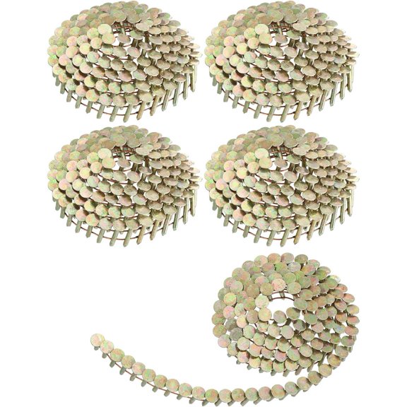 600 Count Coil Roofing Nails 3/4-1-1/4 in 15 Coil Roofing Stainless Steel Siding Nails with Smooth Ring Shank for Roof Lathing Sheathing Material (1-1/4 inch x 0.12 inch)