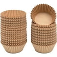 thumbnail image 1 of 600 Count Large Size Cupcake Liners Natural Muffin Liners Food Grade Jumbo Baking Cups Paper No Smells (Large Size), 1 of 5