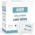 thumbnail image 1 of 600 Count Lens Wipes for Eyeglasses, Eyeglass Lens Cleaning Wipes Pre-moistened Individually Wrapped Sracth-Free Streak-Free Eye Glasses Cleaner Wipes for Sunglass, Camera Lens, Goggles, 1 of 5