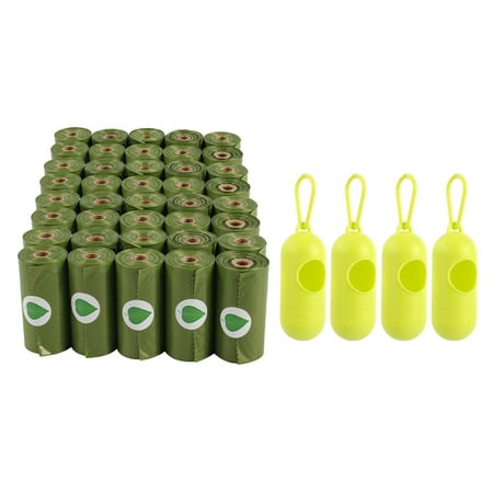 600 Counts/40Rolls Pet Waste Poop Bags with Dispenser,Bulk Clean Up Poop Bag Refills,Eco-friendly and Leak-Proof for Dog and Cat